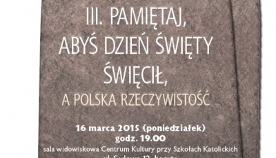 Klub Polonia Christiana w Łomży: &rdquo;Dekalog w życiu publicznym&rdquo;  