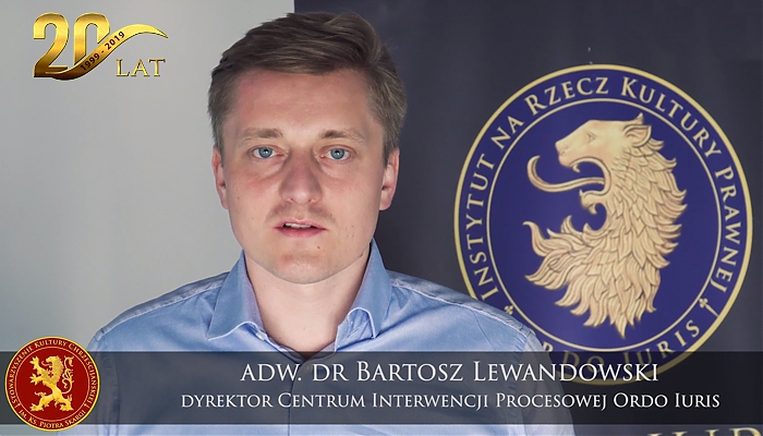 Mecenas dr Bartosz Lewandowski: Stowarzyszenie Ks. Piotra Skargi wspierało nas absolutnie wszędzie