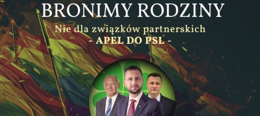 Stajemy w obronie rodziny. „Nie” dla zrównania związków partnerskich z rodzinami