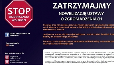 Nie dla ograniczania wolności zgromadzeń!