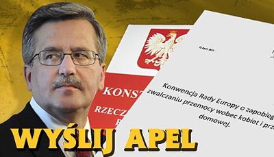 Konwencja do Trybunału - zaapeluj do Prezydenta