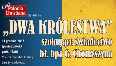 Kędzierzyn-Koźle gości Klub Polonia Christiana – zapraszamy na spotkanie z prof. Osadczym