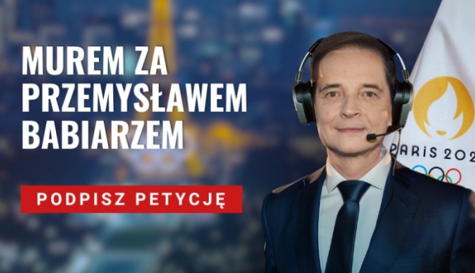 Murem za Przemysławem Babiarzem - akcja petycyjna do władz TVP