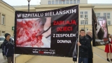Pikieta pod szpitalem, w którym zabito dziecko z zespołem Downa